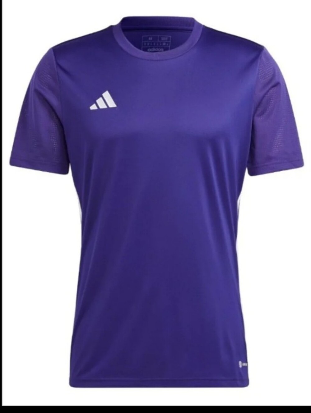 🆕 Men's SIZE XLT College Purple With White Stripes Jersey Top From Adidas